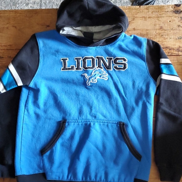 NFL Lions Hoodie Sweatshirt Large 14 Boys - Picture 1 of 2